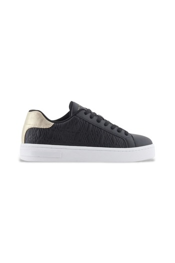 Armani Exchange Kadın Kabartma Monogram Desenli Sneaker - Siyah
