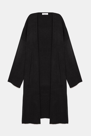 Saade Black Women's Relaxed 3-Piece Knitwear Set Cardigan Bustier Pants