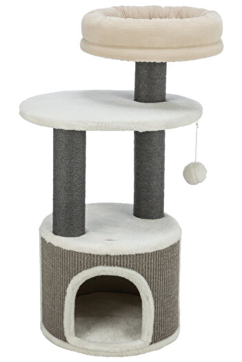 Trixie Cat Tree Marco Set, 38x85 cm, White/Beige, 44469