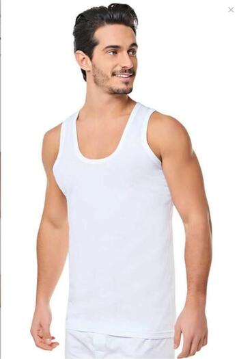 RAPAPA Men's White 3-Pack Classic Combed Cotton 3-Piece Undershirts 0001