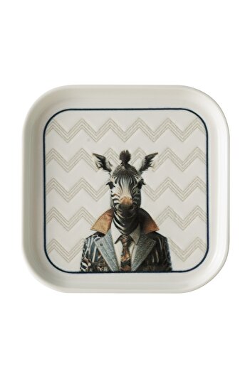 Mudo Concept ICONIC KARE TABAK 17CM-ZEBRA