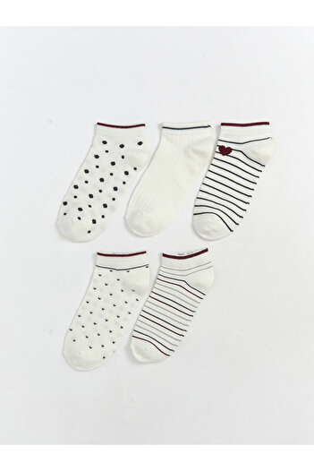 LC Waikiki Create Your Style with Uzg Store |   Printed Women's Booties Socks 5 Pack