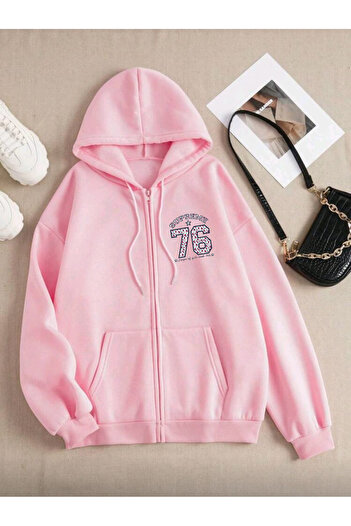 FAVORİST 76 Printed Zippered Cardigan