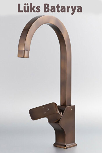 Badem10 Premium Stylish Bronze Custom Tall Swan Kitchen Sink Faucet High Modern Design Kitchen Sink Tap