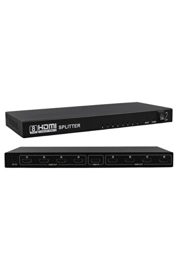 Powermaster Pm-14218 1 in 8 Out Port 1080P Fhd HDMI Distributor Splitter (8-Plexer)