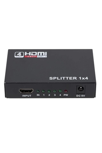 Powermaster PM-12081 موزع مقسم HDMI ذو 4 منافذ 1.4 فولت 1080P 4KX2K