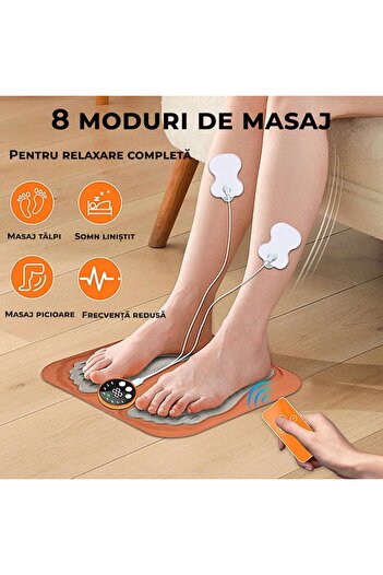 miraza EMS Foot Massager, Improves Circulation, Relieves Pain, With Remote Control, Foldable
