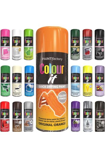 Paint Factory Original Orange Gloss Spray Paint 400ml