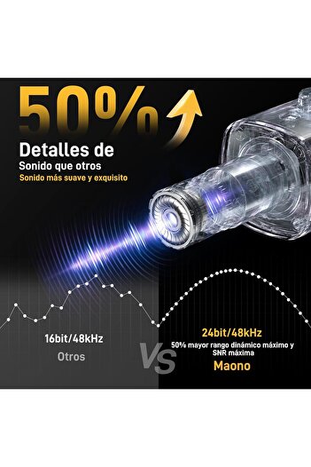 MAONO XLR USB Gaming Microphone: Dynamic RGB Microphone with Software for Streaming Podcast Voice Re