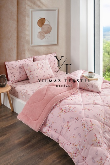 ChicMaison Double Fluffy Sleeping Set |   Fitted Sheet |   Dowry Set |   Dowry Set |   Powder Ethnic