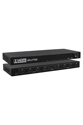 Powermaster Pm-14218 1 in 8 Out Port 1080P Fhd HDMI Distributor Splitter (8-Plexer)