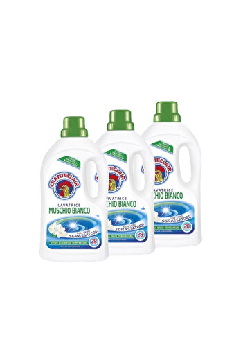 chante clair CHANTECLAIR Liquid Detergent with Musk Fragrance, 3 x 1.26 L, 84 washes