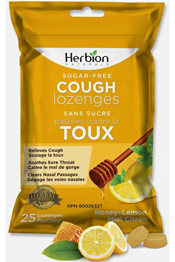 Herbion Naturals Dragees for Pack of 25 Dragees with Honey-Lemon Flavors