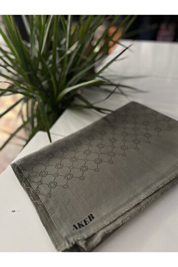Neva Monogram Shawl Jacquard Shawl