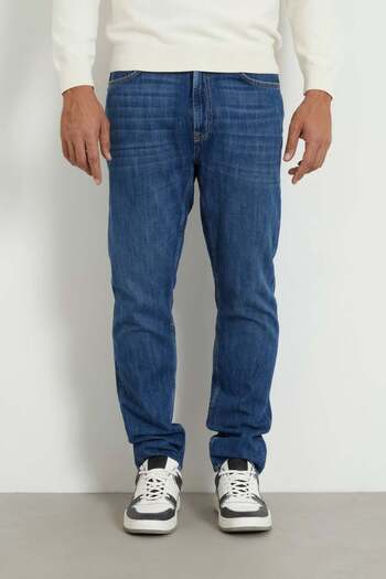 Guess Men's Relaxed Fit Denim Pants Blue