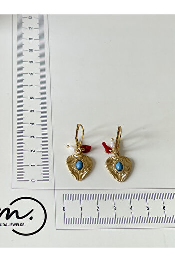 Rupen Kraft 316 L Surgical Steel Ethnic Model Steel Earrings with Natural Stone