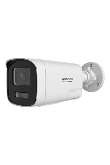 Hikvision IP Camera, 4MP, 2.8mm Lens, IR 50m, WL 50m ColorVu, Audio, Audio Alarm+Strobe - DS-2CD1T47
