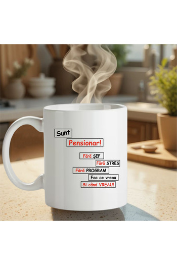 Sia personalizari Personalized mug Stress-free retiree