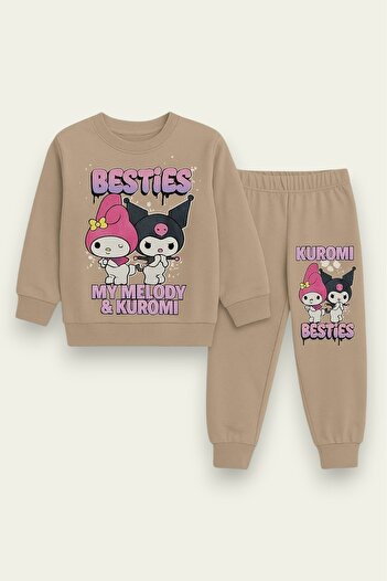 My Kids Wear Girl's 3 Thread Seasonal Printed Suit 3-10 Years Old