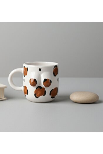 SeraCEY Handmade Custom Embossed Hand-Painted Ceramic Mug Cup Memeli Coffee Cup