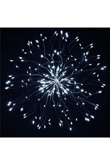 SERSIMO (DL) STAR decorative light installation with 100 LEDs, diameter 40cm, remote control, white lighting
