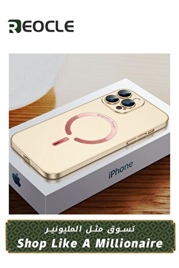REOCLE Electroplated Case for iPhone 14 13 Pro Max Camera Lens Full Protection Shockproof TPU Phone Cover