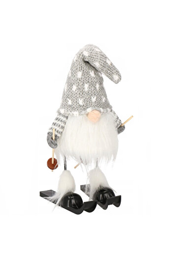 SERSIMO Christmas figurine, Elf on skis, height 33cm