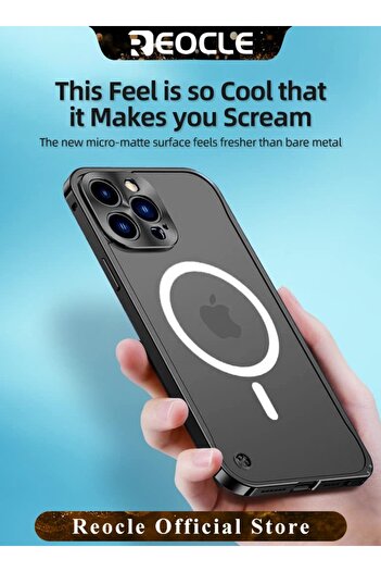 REOCLE Electroplated Case for iPhone 14 Pro Max Camera Lens Full Protection Wireless Soft TPU Phone Cover