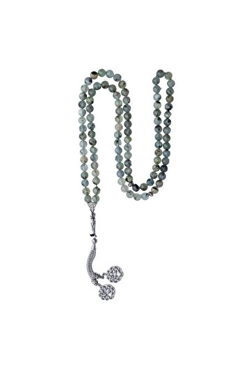 Zeynep Büyükbay Prehnite Natural Stone Prayer Beads 99 Pieces