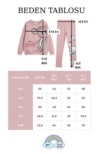 My Kids Wear Girl's 3 Thread Seasonal Printed Suit 3-10 Years Old