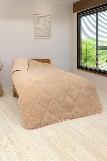 Budi Welsoft Quilt Single Size 155*220 Quilt-Brown