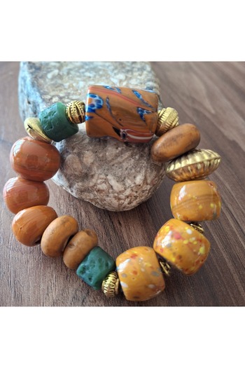 azra takı tasarım Handmade Elastic Misinal Authentic Colorful Women's Bracelet