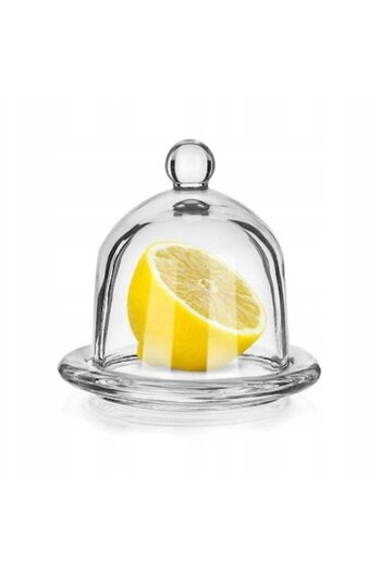 BANQUET Lemon Container Banquet, Glass, with Lid, 12.5x12cm