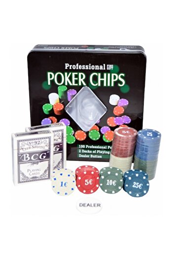 LaButic Texas Poker Set 100 Chips and Cards