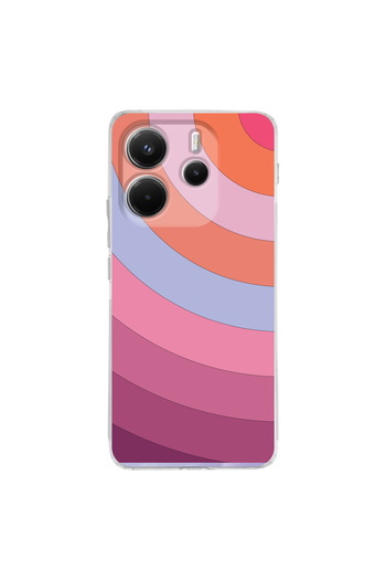 PrintiFy Colorful 7 Printed Transparent Case with Camera Protection Compatible with Xiaomi Redmi Note 14 5g