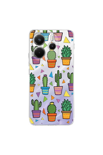 PrintiFy Water Color 4 Printed Transparent Case with Camera Protection Compatible with Xiaomi Redmi Note 14 5g