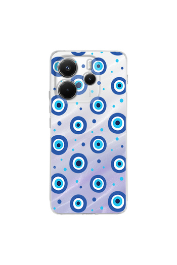 PrintiFy Evil Eye 1 Printed Camera Protected Transparent Case Compatible with Xiaomi Redmi Note 14 5g