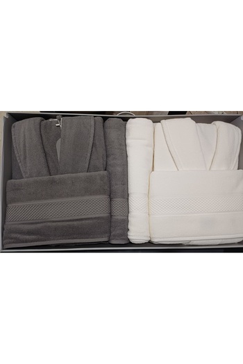 Özdilek Colored (Dsm) Anthracite - Cream Family Set