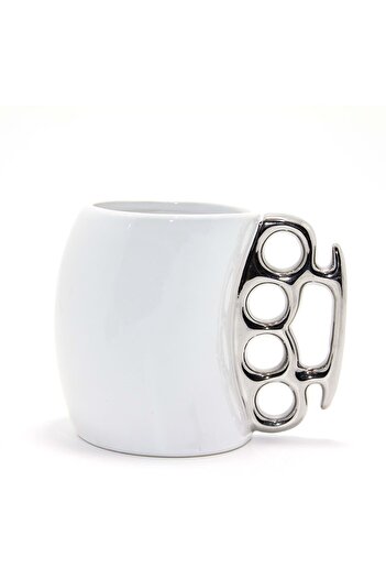 Mixperi Porcelain Five Finger Design Mug Cup White