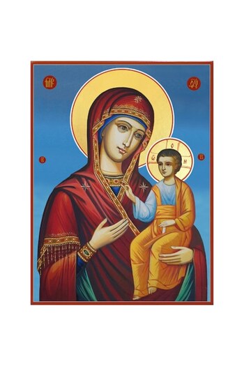 OEM Icon of the Mother of God with the Child painted on wood