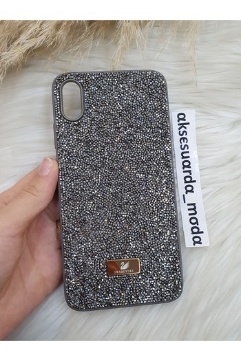 ZB Aksesuarda Moda iPhone XS Max Compatible Stone Luxury Branded Swrovski Case