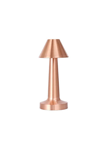 RFAN Desk Lamp, Wireless, USB Rechargeable, Modern Minimalist Design, 3 Light Modes, Bronze