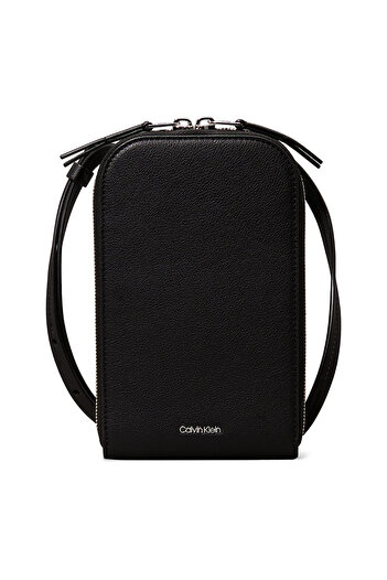 Calvin Klein Unisex Black Glide Phone Crossbody Bag