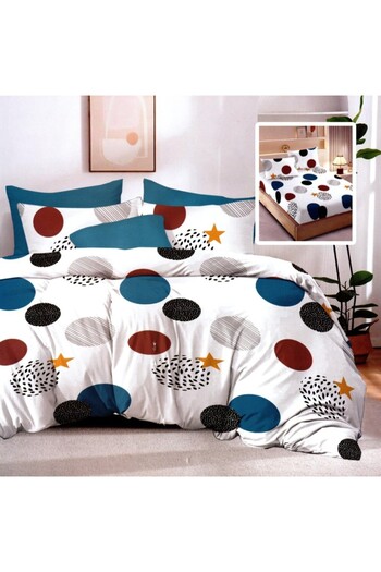 Pucioasa 6-piece finet bedding set, colorful circles stars