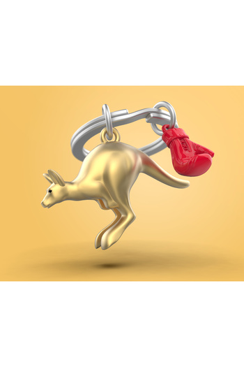 Metalmorphose Metal keychain, kangaroo model,