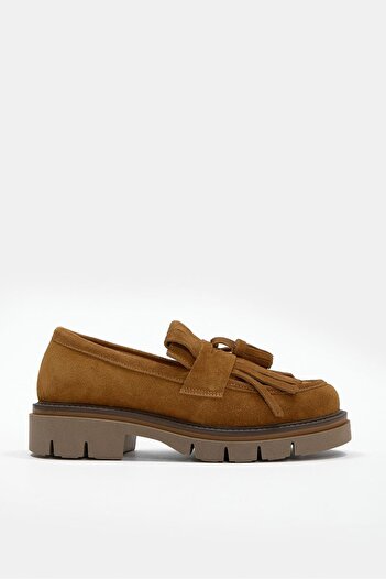 NILUFARR Jeremy Taba Suede Genuine Leather Women's Loafer