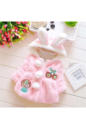 OEM Girls' fur coat PINK