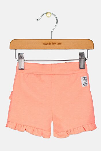 Feetje Toddlers Girl Solid Basic Shorts, Coral