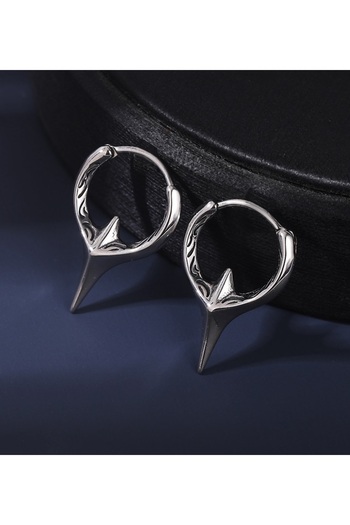 Viking Special Design Unisex Ring-Through 316L Stainless & Non-Tarnish Steel Earrings