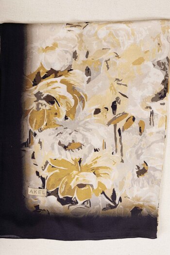 Akel Patterned Cotton Silk Shawl Pattern-2